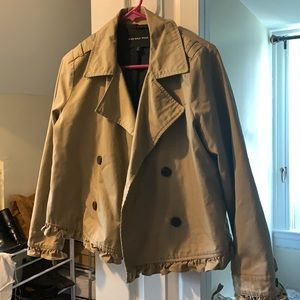 Cropped khaki jacket